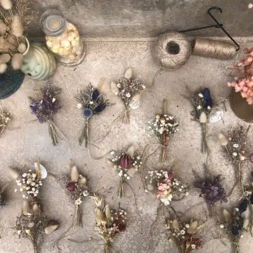 Lot De 100 Bouquets Fleurs Séchées Automne - Herbe De La Pampa, Lavande, Eucalyptus Rouge, Queue De Lapin